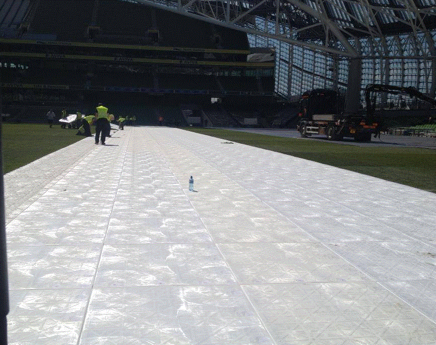 Aviva Stadium Getting Ready